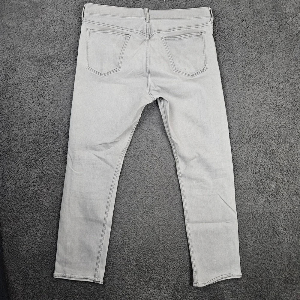 Banana Republic Mens Slim‎ Fit Light Gray Denim Jeans 36x34